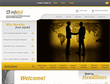 Tablet Screenshot of infoedglobal.com